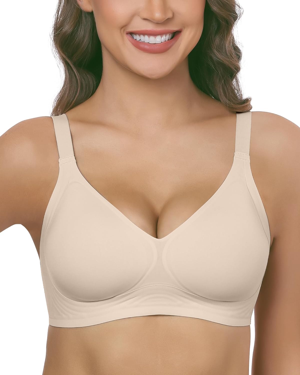 Cloud Feel Everyday T Shirt Bra Seamless Bras for Women Comfortable Push Up Bra No Underwire