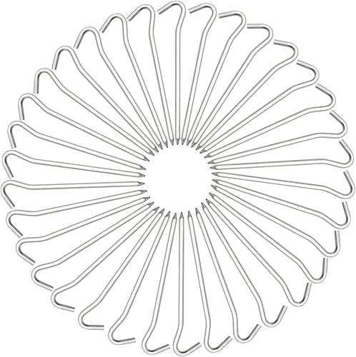 Juego de 64 estacas de aluminio para tienda de campaña con gancho, barra hexagonal de 7 pulgadas, estacas ligeras para toldos para campamento,