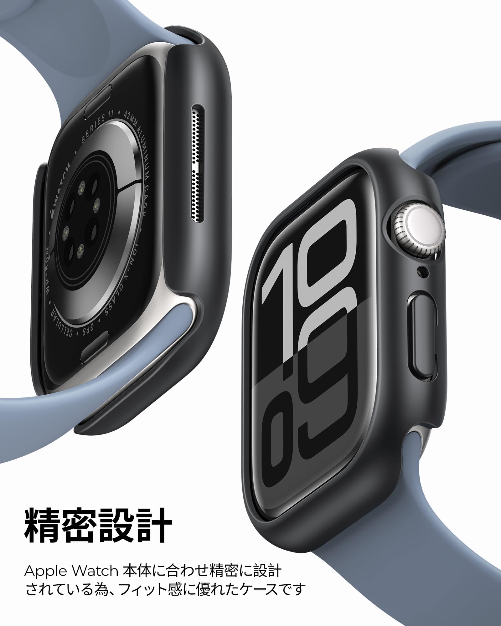 Amazon.co.jp: NIMASO Apple Watch Series 11/10 42mm 用 ケース 