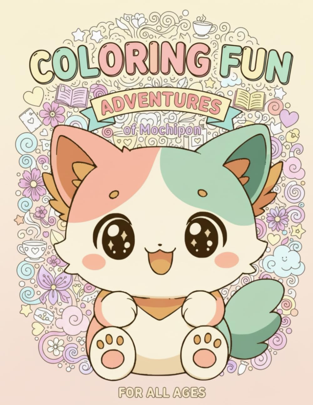 Colornig Fun Adventures of Mochipon: The adventures of the kawaii cat Mochipon