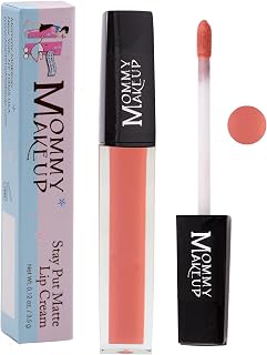 Stay Put Matte Lip Cream | Kiss-Proof/Mask-Proof Matte Lipstick - A pinky peach [Mary Ann] Price In India