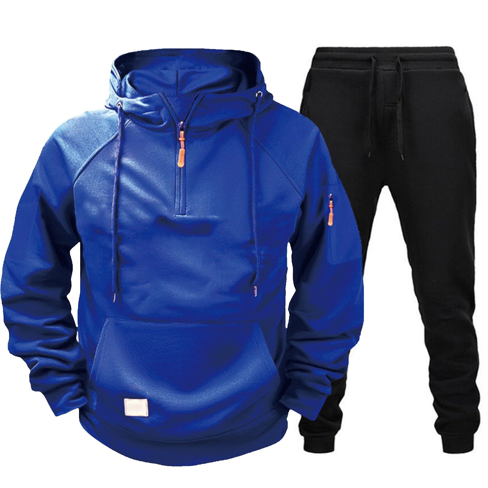 Set tuta da uomo con cappuccio e jogger, set da 2 pezzi da uomo