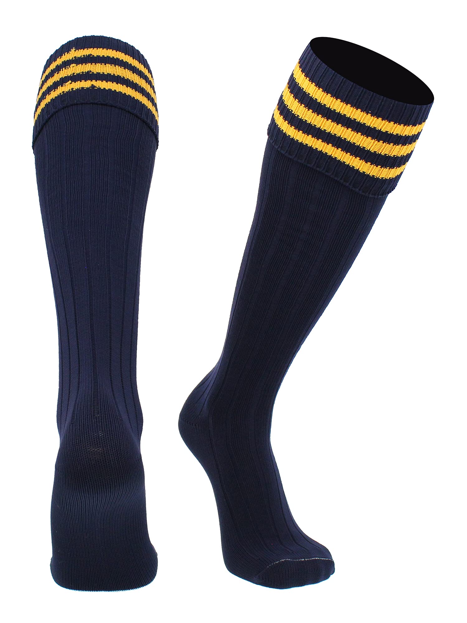 Soccer Socks With Fold Down Top - European Style for Adults - Men and Women