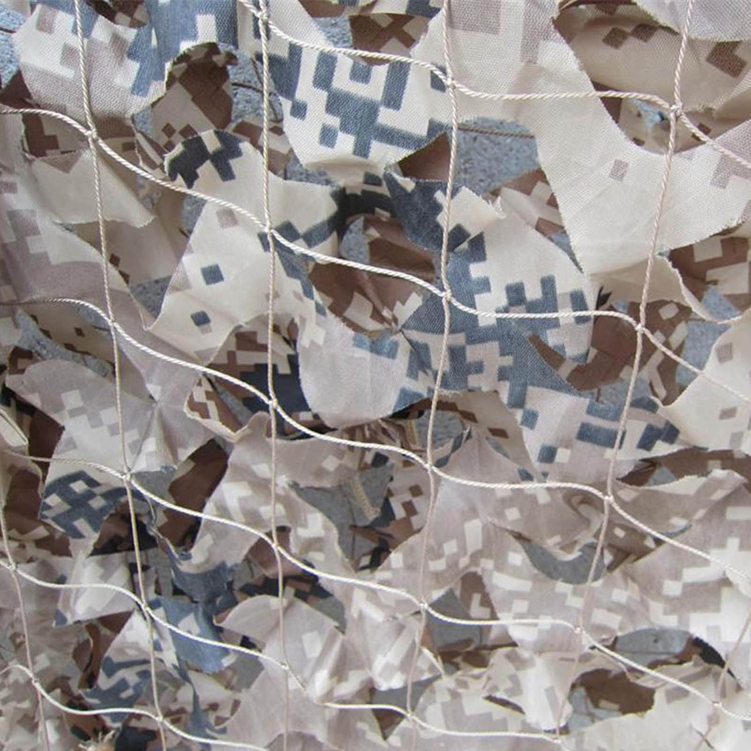 Camo Netting for Hunting 2m 3m 4m 5m 6m 7m 8m 9m 10m, Garden Shade Net, Desert Camouflage Netting, Theme Party Decoration, Military Reinforced Camouflage Net, Car Cover,Desert-2x4m(6.6*13.1ft)