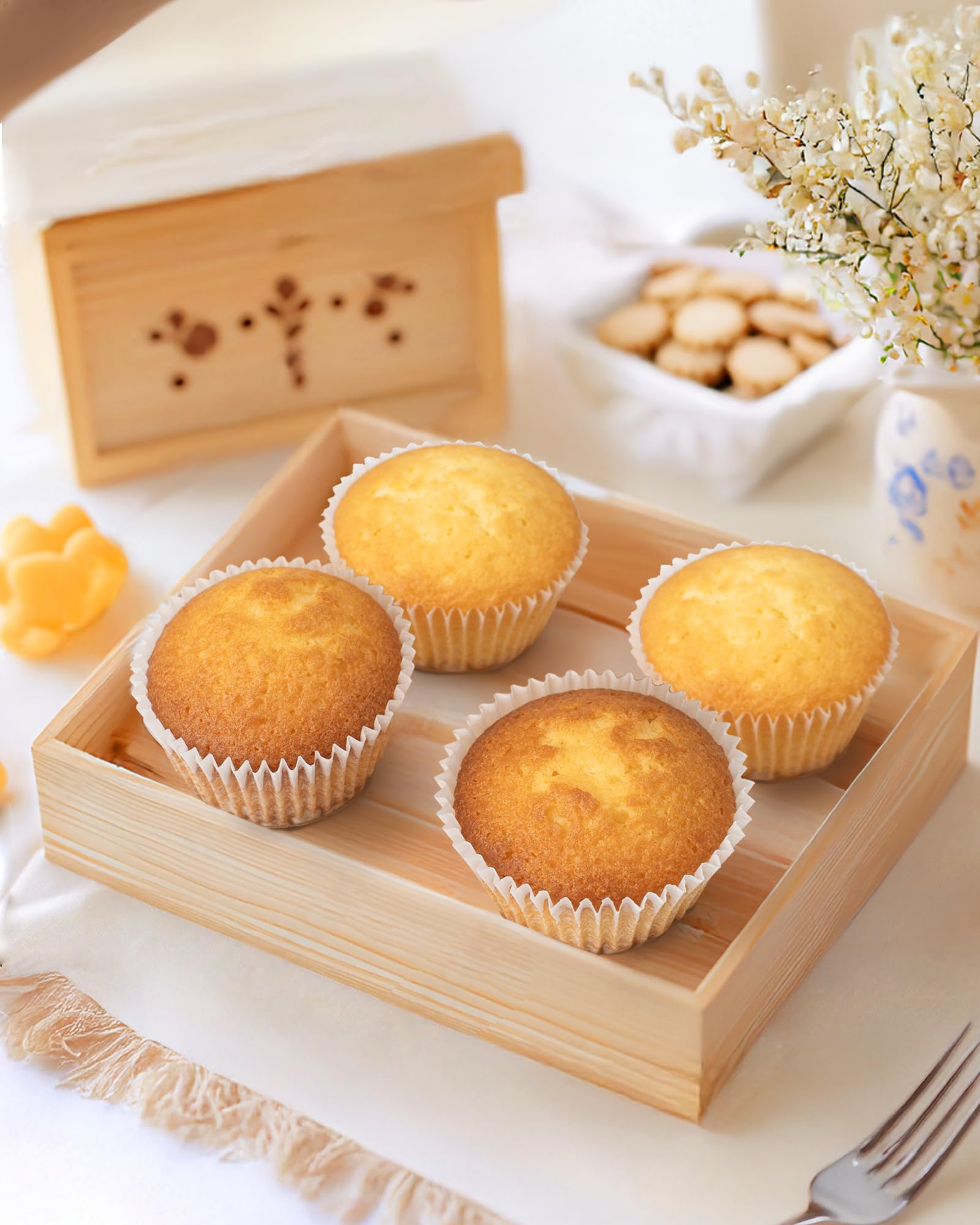 Image secondaire de Caissettes à Muffins Antiadhésives - Lot de 200 en Papier Sulfurisé