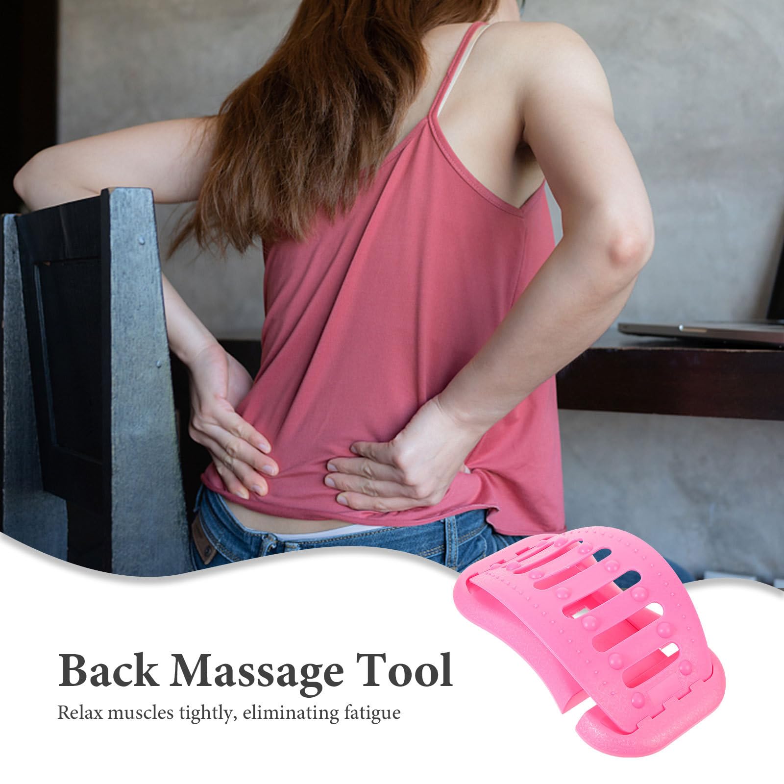 Rückenbogenstrecker mit Verstellbarem Design Lordosenstütze aus Ergonomischem Kunststoff Taillen Stretching Gerät für Effektive Rückenschmerzlinderung und Muskelentspannung bei