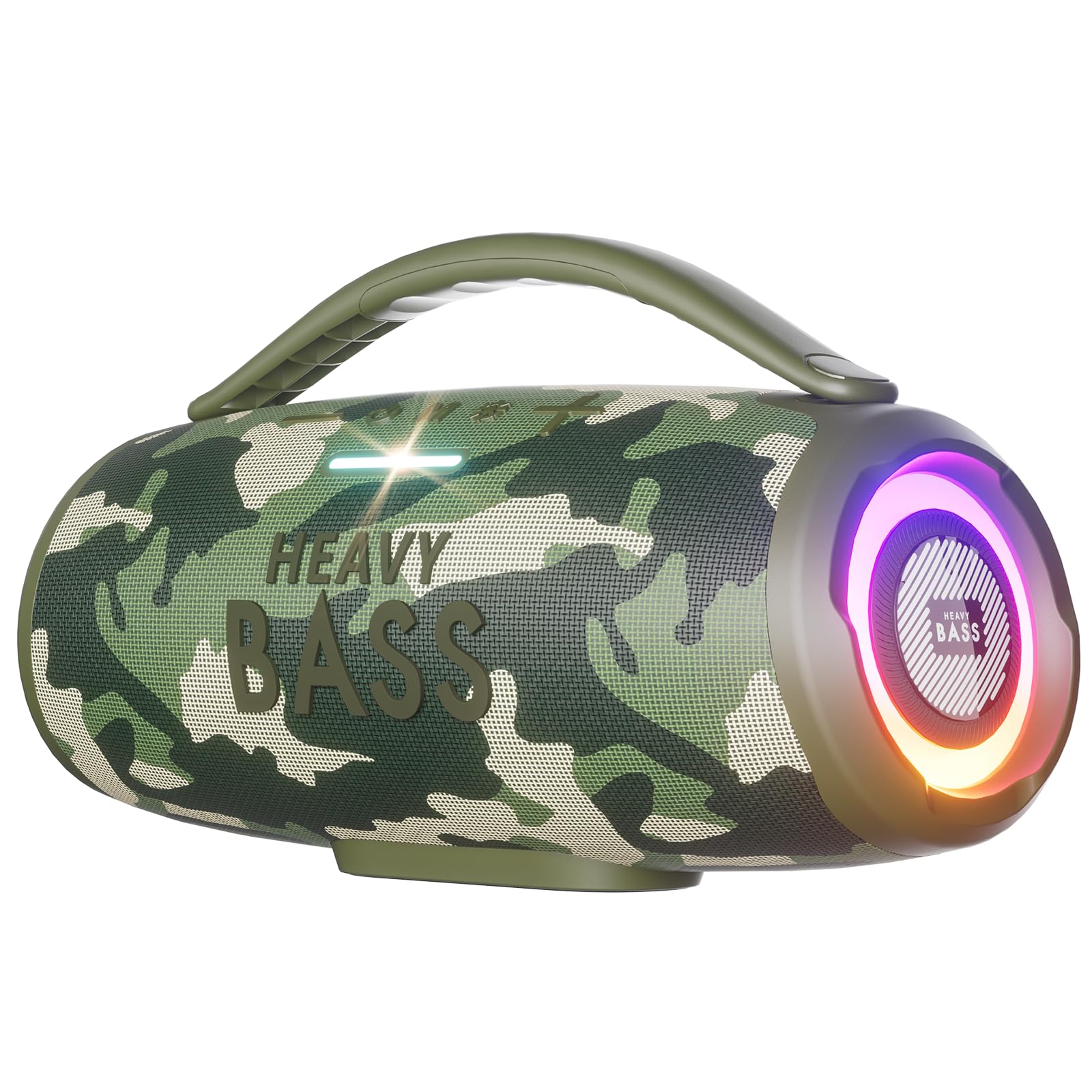 HEAVY BASS Speakers Bluetooth Wireless, 80W Max Loud Portable Speaker with Deep Bass, 20H Playtime, IPX6 Waterproof, Dual Pairing, Perfect for Home,Party,Travel,Outdoors