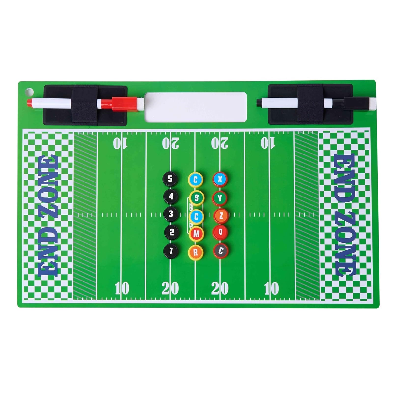 41 X 28.5 CM Lavagna Magnetica Calcio, Cartella Tattica per Allenatore di Calcio, con Pennarello e Pedine Magnetiche, Materiale Resistente, Ideale per L'allenamento