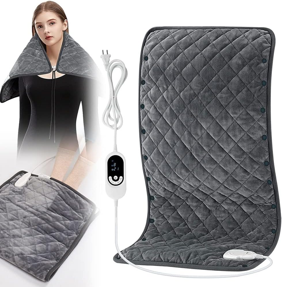 Electric Heating Pad, 33''x17'' XXL Large Heating Pad with 8 Heat and