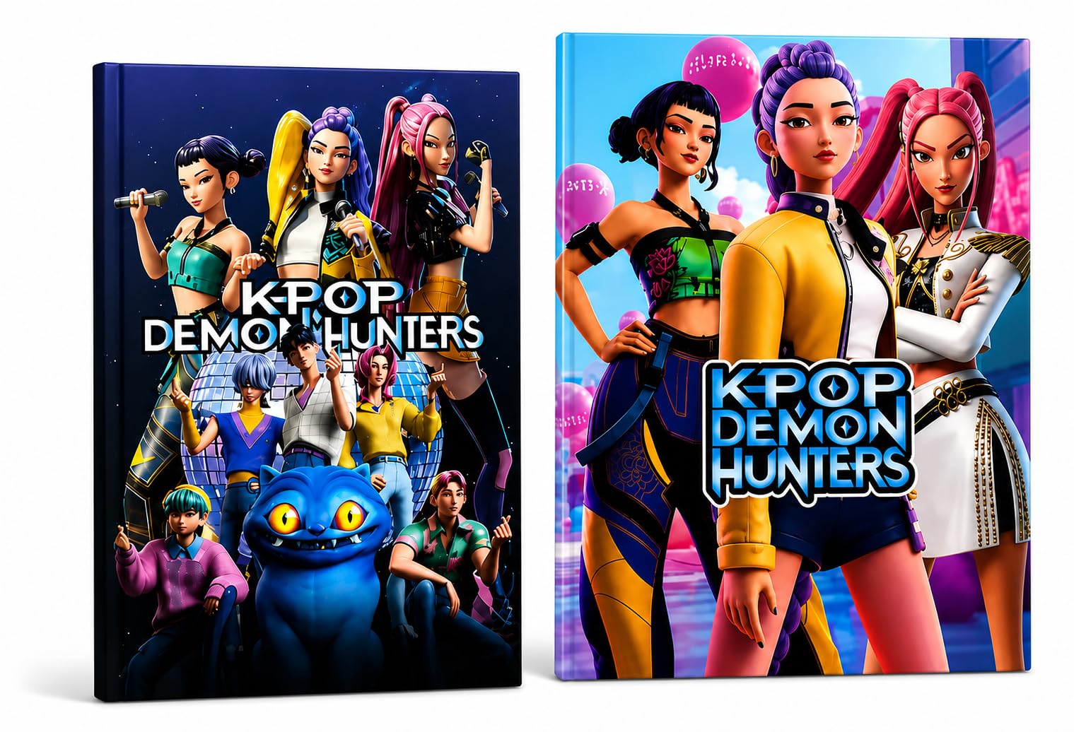 K Pop Theme Coloring Book & A5 Ruled Notebook Combo for Kids and Teens | 24 Coloring Pages | 100 Pages Ruled Notebook | Gift for Boys & Girls-image-3