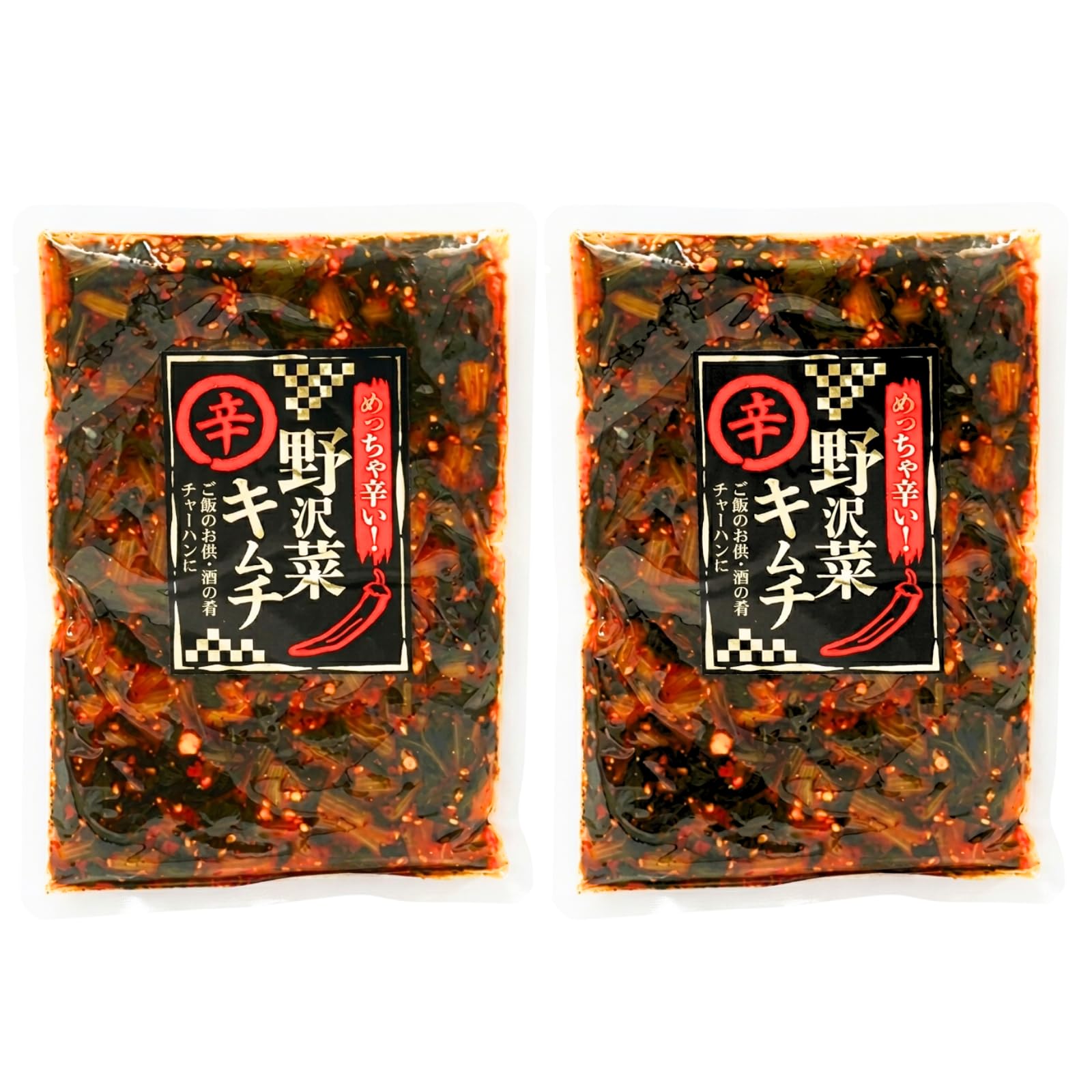 ダイマツ めっちゃ辛い野沢菜キムチ 200g (200g, 2, 袋)