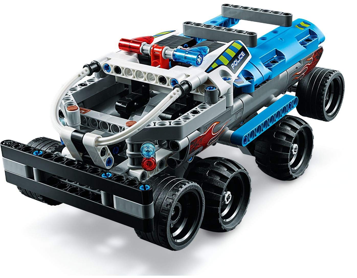 LEGO Technic Inseguimento della Polizia, Macchina Dotata di Motore Pull-Back, Set da Costruzione per Bambini e Bambine dai 7 Anni in su, 42091