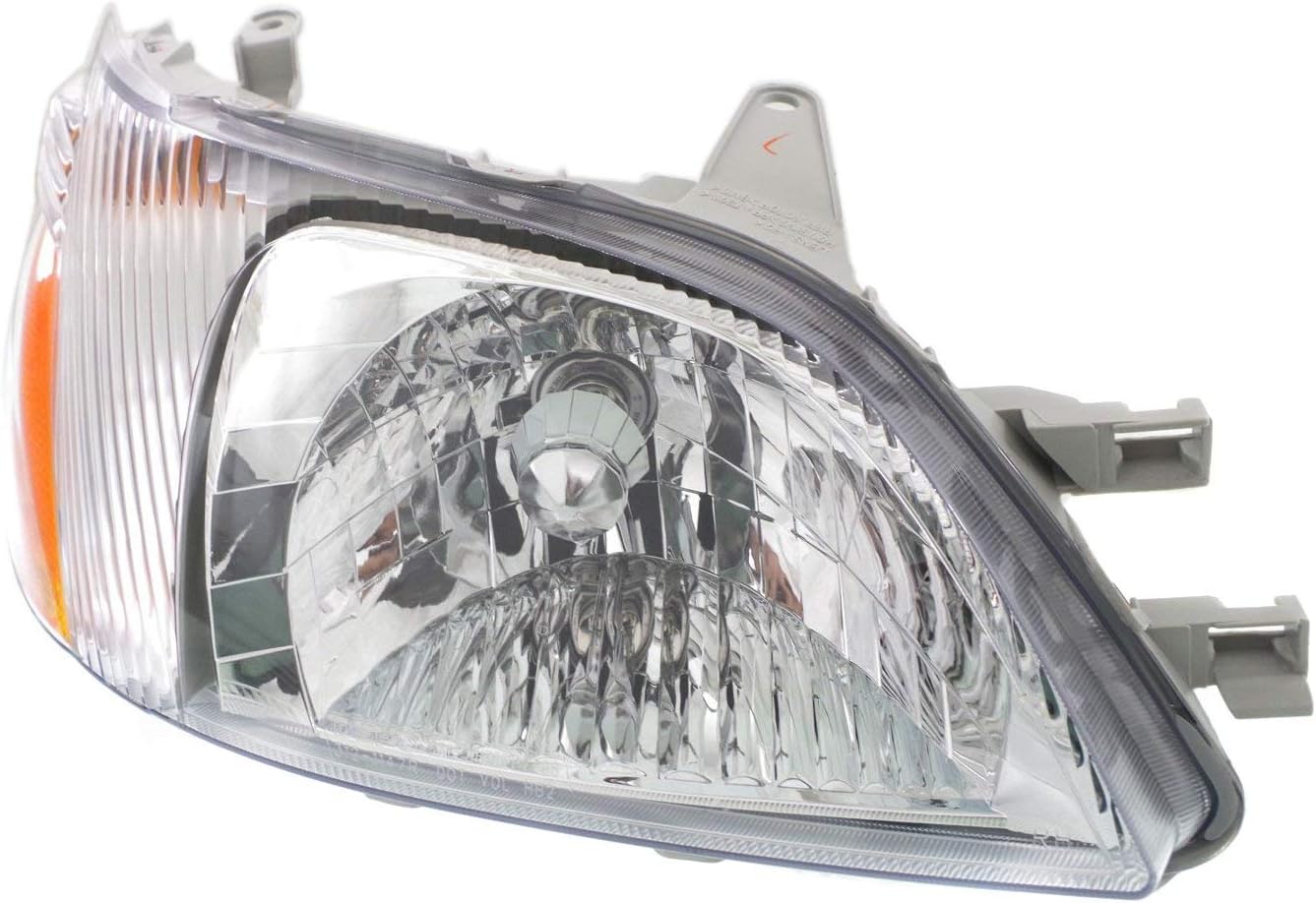 Evan Fischer Driver and Passenger Side Headlight for Toyota Echo Base 2000-2002 Halogen With bulb(s) Replaces# 8115052190 8111052190