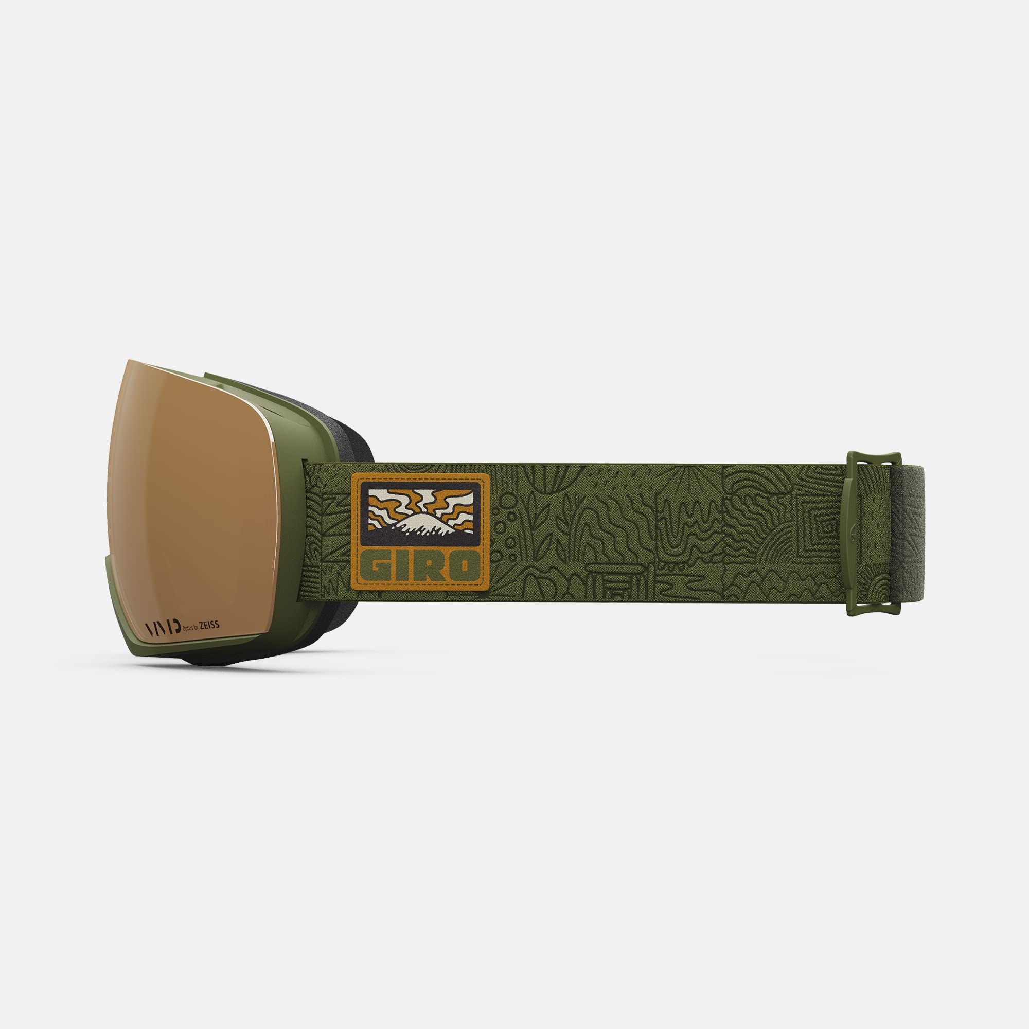 Giro Articolo Asian Fit Occhiali da Sci - Occhiali da Snowboard per Uomo - Trail Green Adventure Grid Strap con Vivid Petrol/Vivid Lenti Infrarossi