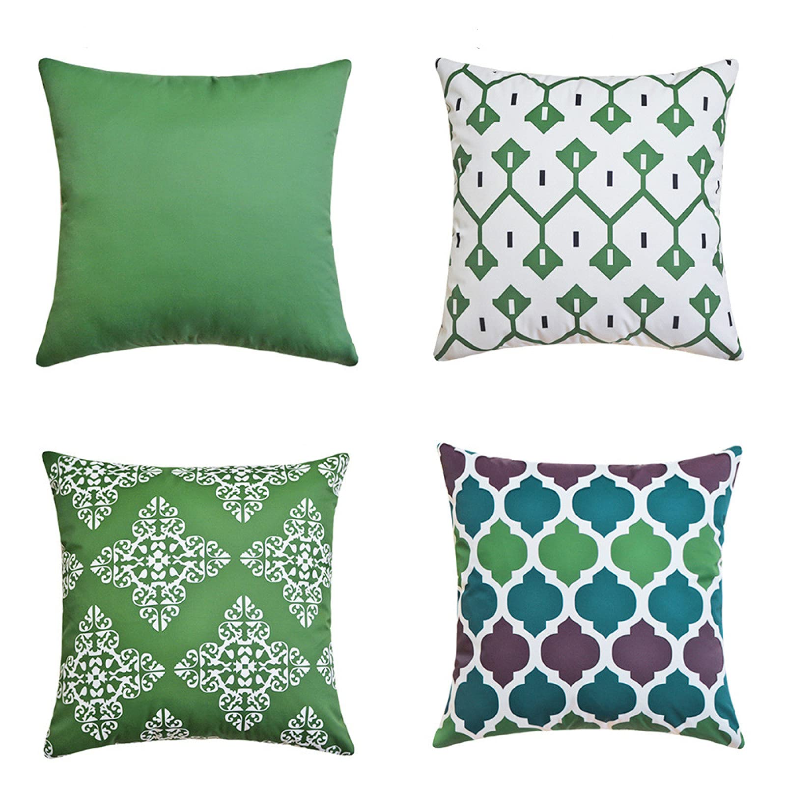Housses de coussin vertes 50x50 pour un salon moderne ou un confort en voiture
