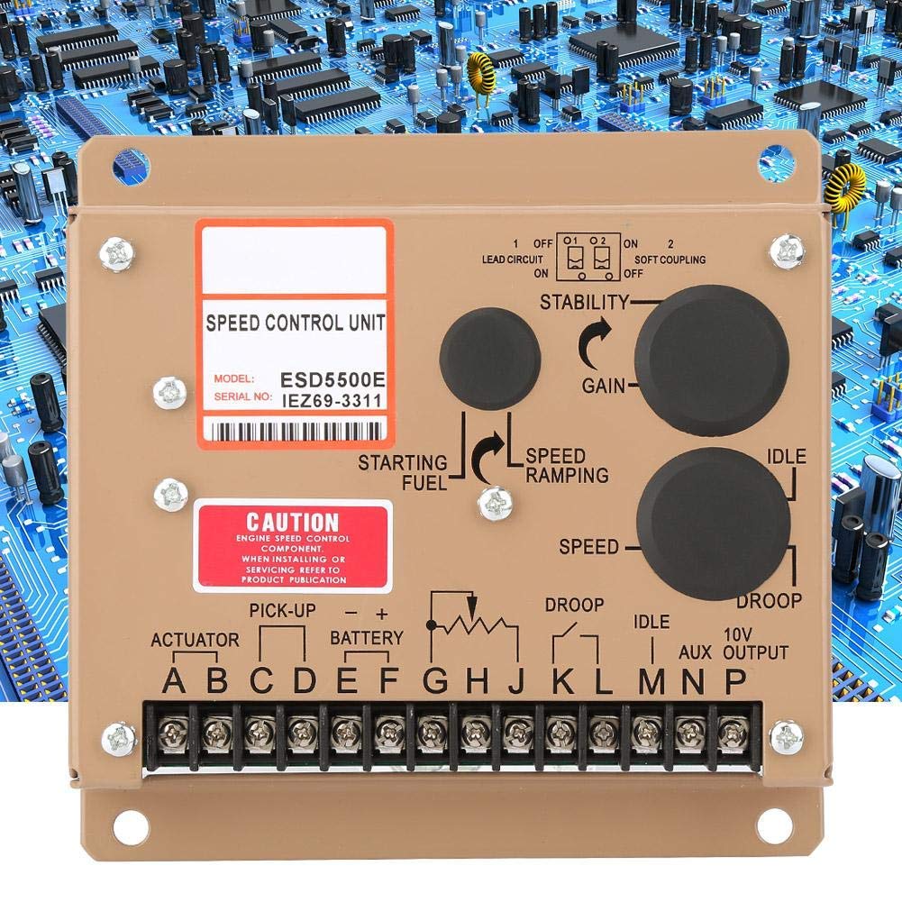 Regolatore di velocità del motore ESD5500E Pannello di controllo del generatore del regolatore elettronico del motore, 1KHz ~ 7.5KHz