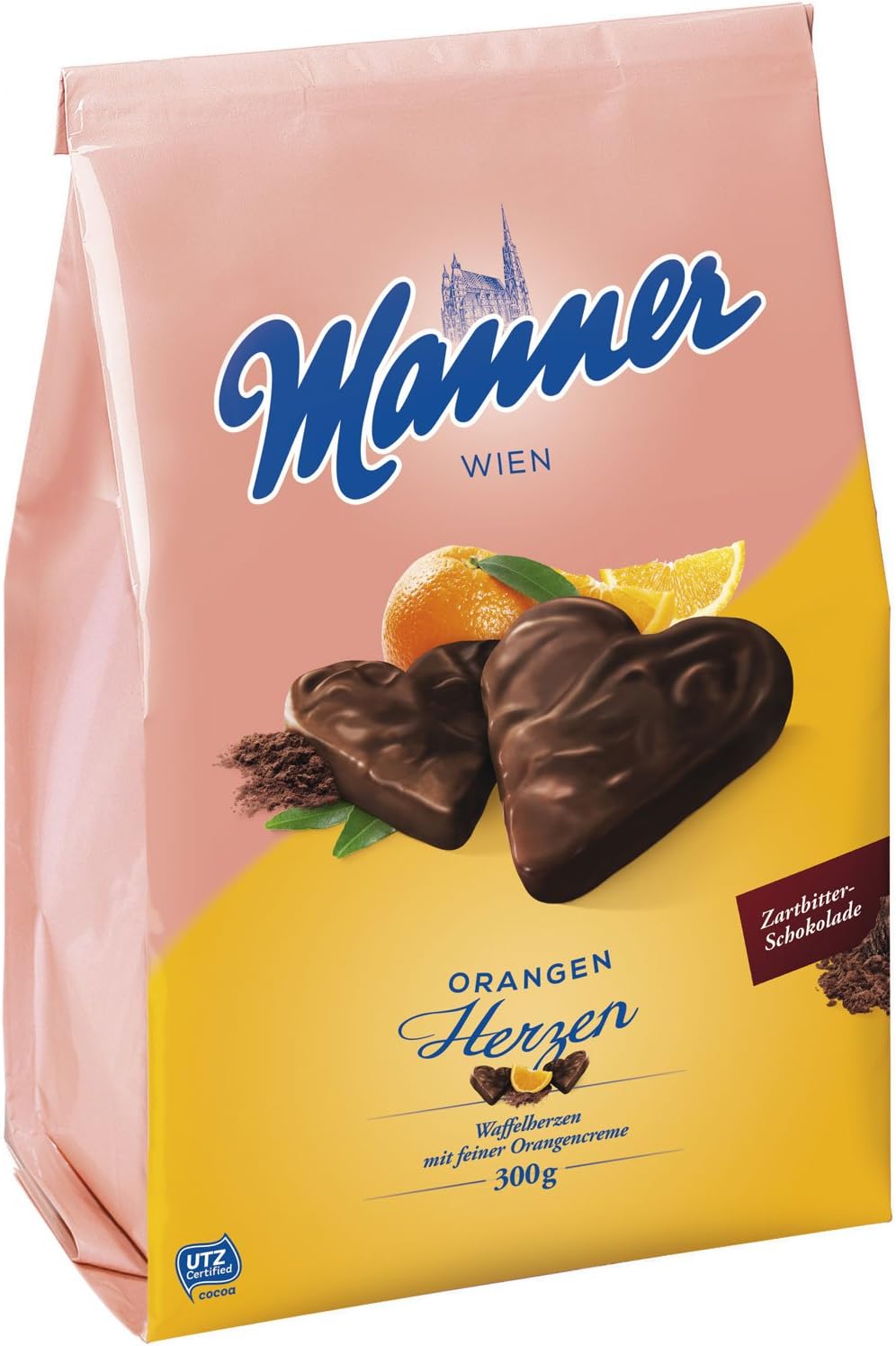 Manner orange heart 300g