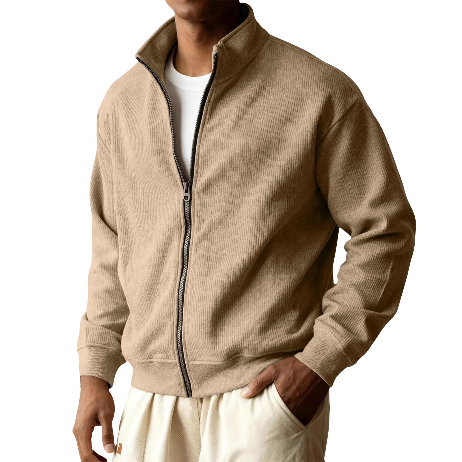 Générique Veste Homme Mi Saison Vestes Bomber Manteaux Décontracté À Trench-Coat, Classique Pardessus Doublure Thermique D'hiver Vestes De Vacances D’automne Et D’hiver Randonnée