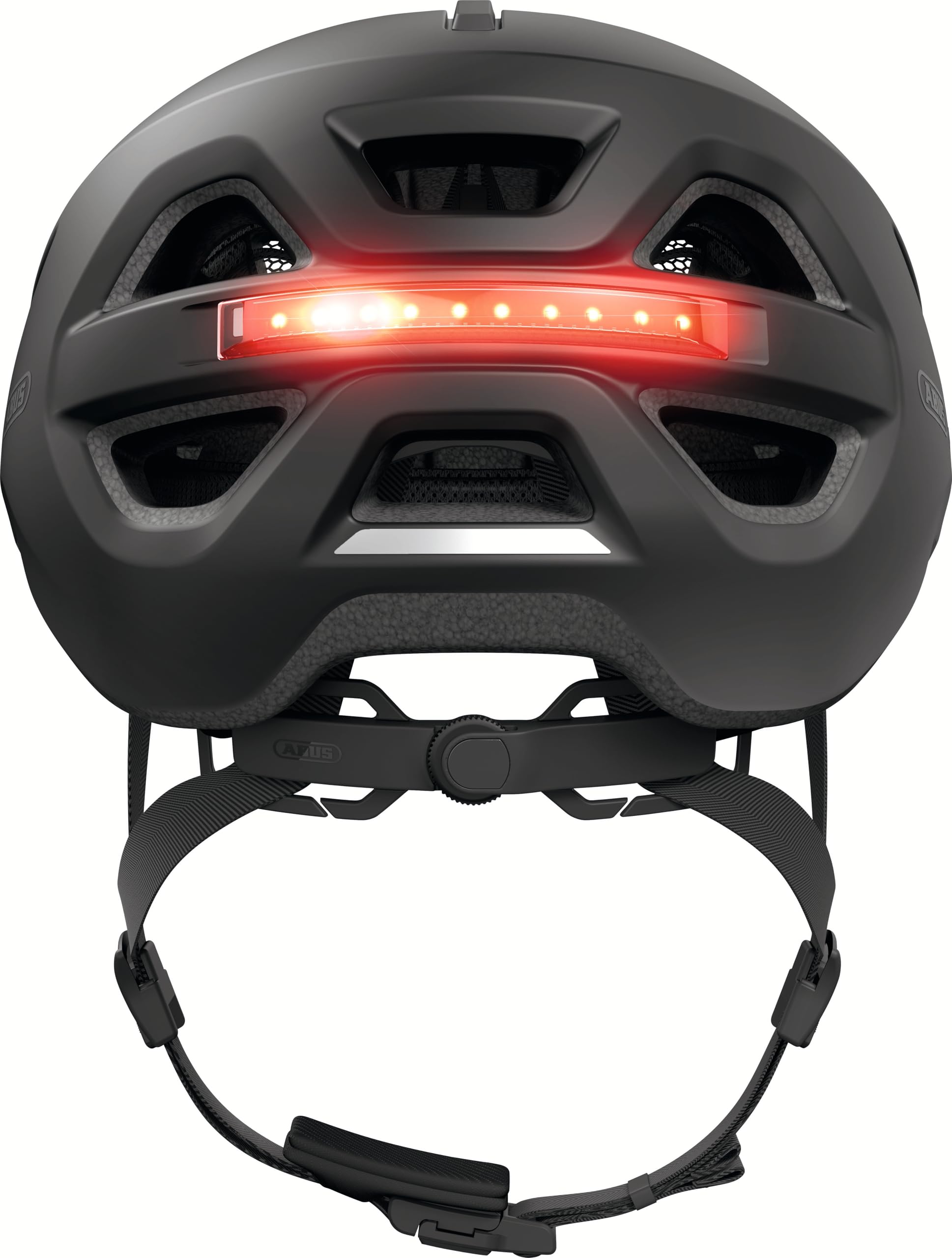 ABUS Casco Urbano Urban-I 4.0, Taglia XL, nero | Casco city uomo e donna, 16 prese d'aria, rete antiinsetti, apertura coda, chiusura Fidlock, In-Mold