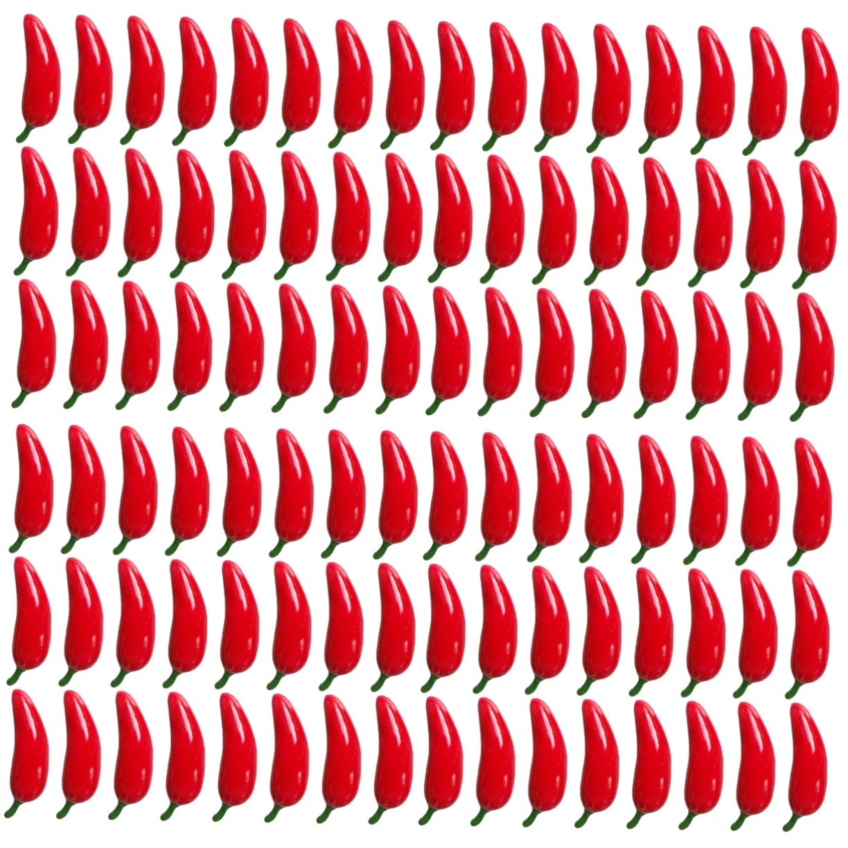 Zerodeko 400 Pièces Poivre Artificiel Mini Décor Jouet Alimentaire Mini-Aliments Piment Simulé Faux Piment Petit Piment Fort Piment Décoratif Nourriture Modèle Végétal Rouge Mousse