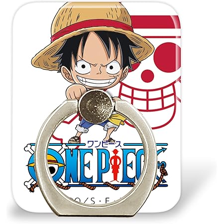 Amazon Onepiece ワンピース プリント スマホリング ルフィ Op 071 Wn Lc ホワイトナッツ ホールドリング