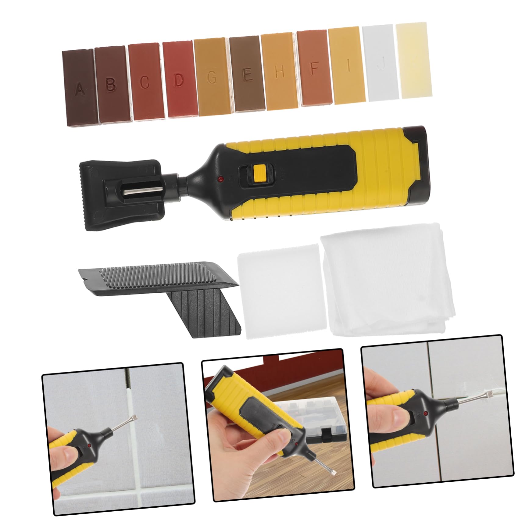 Cabilock Kit di Riparazione Parquet in Cera, 11 Colori, Blocchi di Cera per Graffi su Pavimenti e Mobili, per Riparare Aree Danneggiate in Cucina | Graffi su Legno e Mobili, 11 Colori Inclusi, Restauro Aree Danneggiate