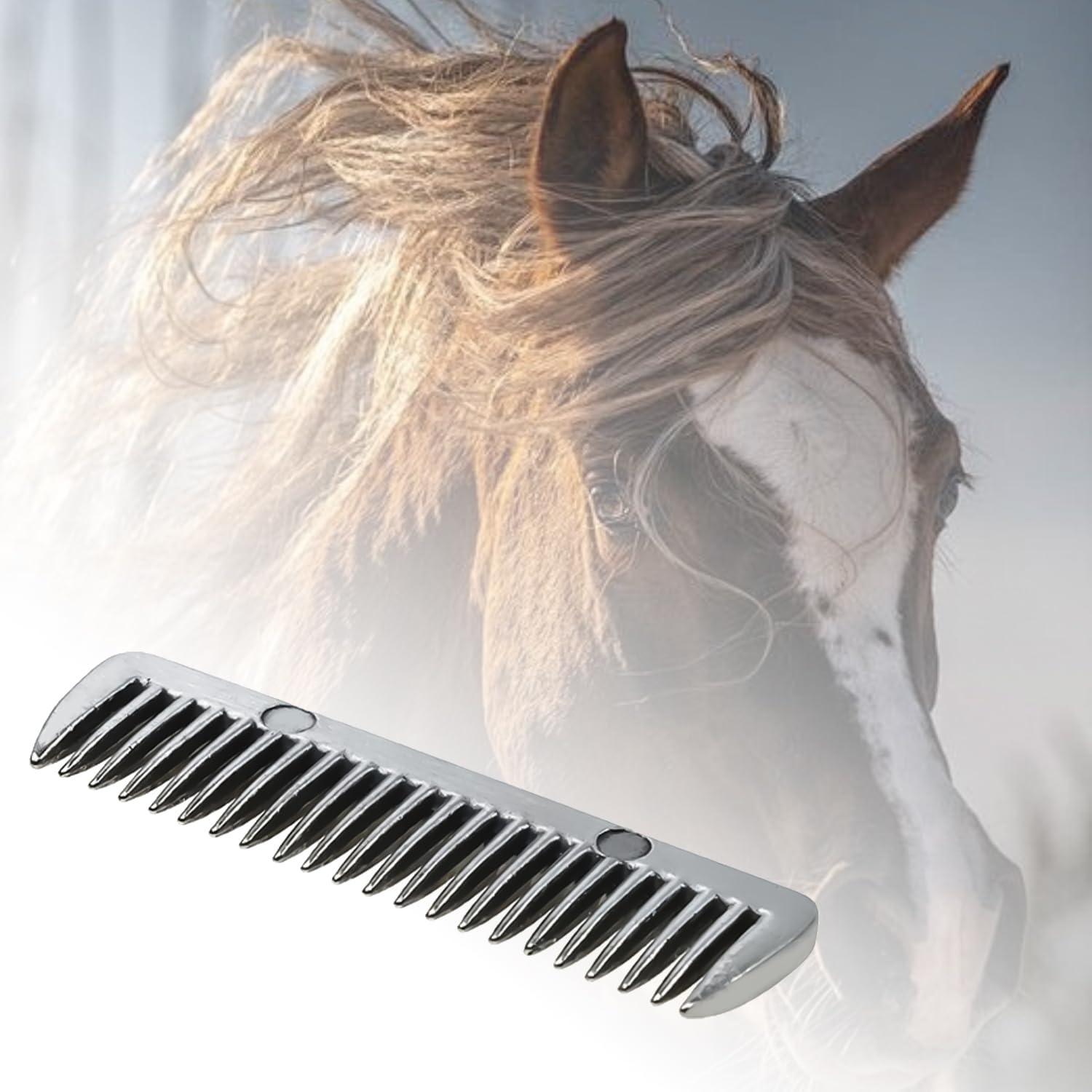 MEISH 2pcs Alloy Horse Comb Metal Mane Pulling Comb Pet Horse Hair Comb Horse Grooming Comb for Pet Horse - Image 3