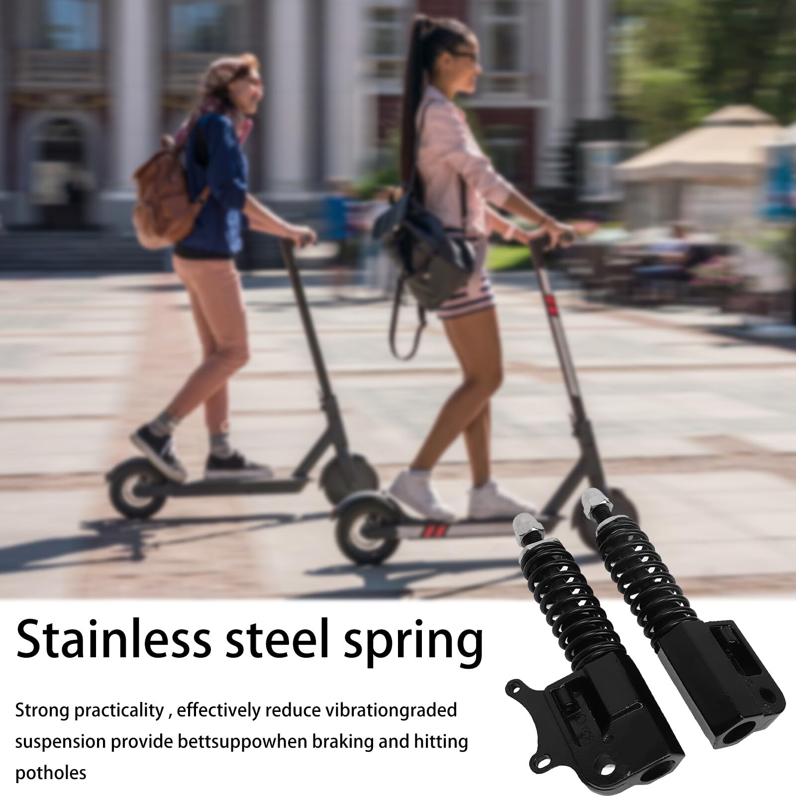 Yolispa Electric Scooter Front Shock Absorber Set Suspension Shock Spring Absorber for 10in Scooter Accessories