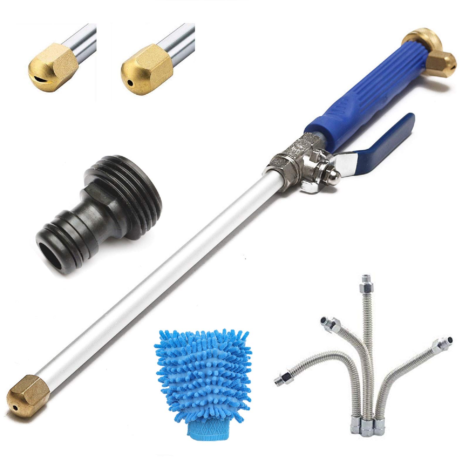 Jet Car Washer CAVEEN Magic Pressure Power Nozzle Washer Wand Hose Nozzle Car Washing and Window Washing Pressure Spray Wand (Wand+Washer)
