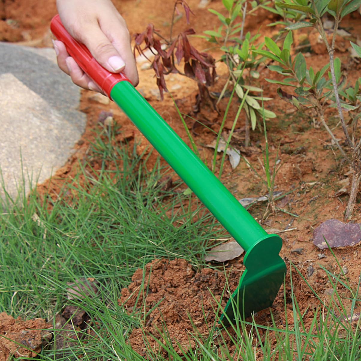 LIOOBO 3stücke Garden Tool Ergonomische Hacke Manganstahl Mit Grünem Sprühfinish Leichte Gartenarbeit Für Balkon Und Outdoor Zufällige Farbauswahl Für Pflanzenpflege