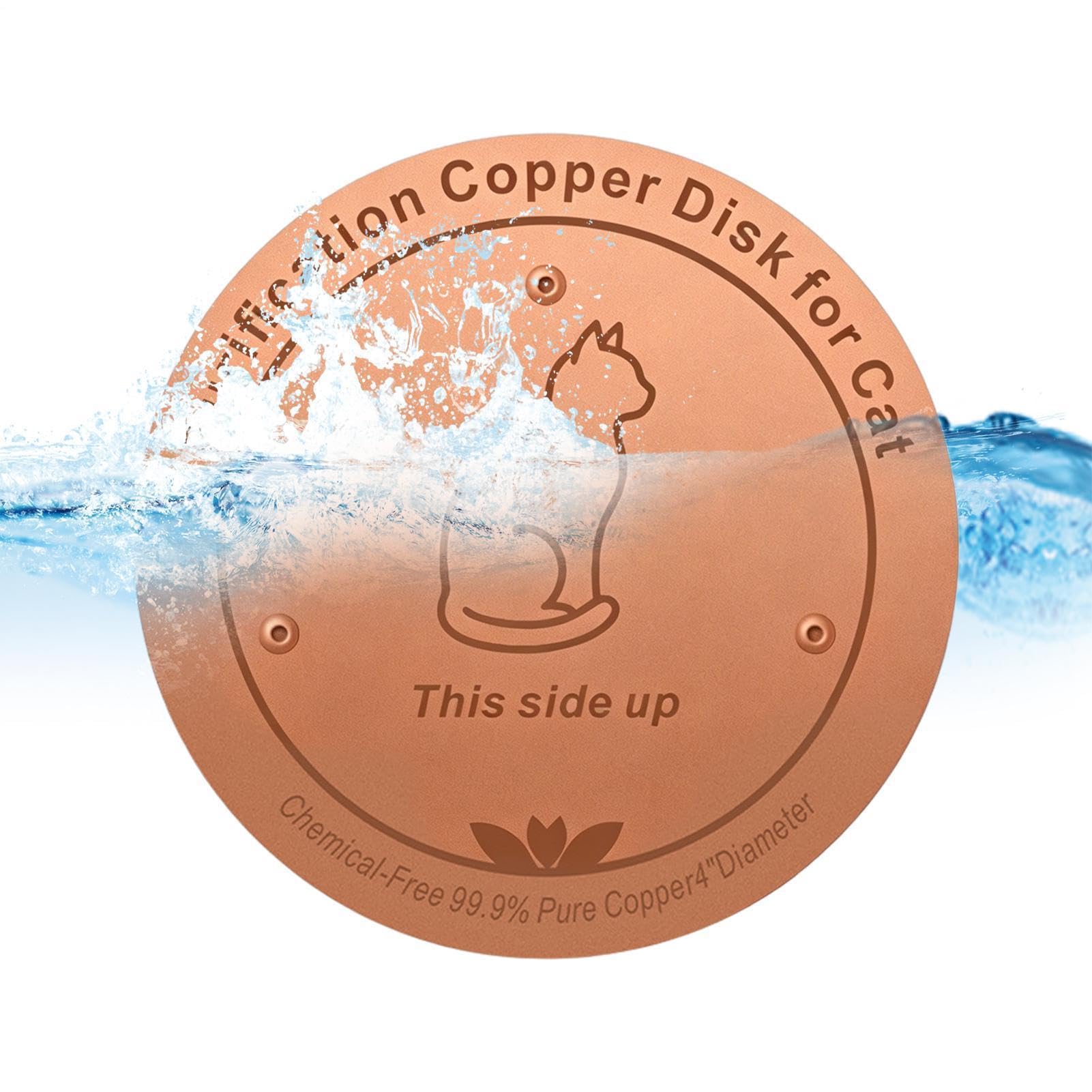 Siuwddee Bird Bath Cleaner Disc | Purification Plate for Cat Water Bowl | Bird Bath Cleaner Copper Disc | for Backyard Garden Apartment Indoor Outdoor Home Patio