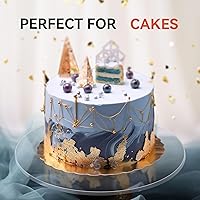 Vista 4 de Hoja de plexiglás acrílico redondo transparente de 1/4 de pulgada de grosor - Círculo transparente de plástico en blanco - Sin vidrio - Ideal