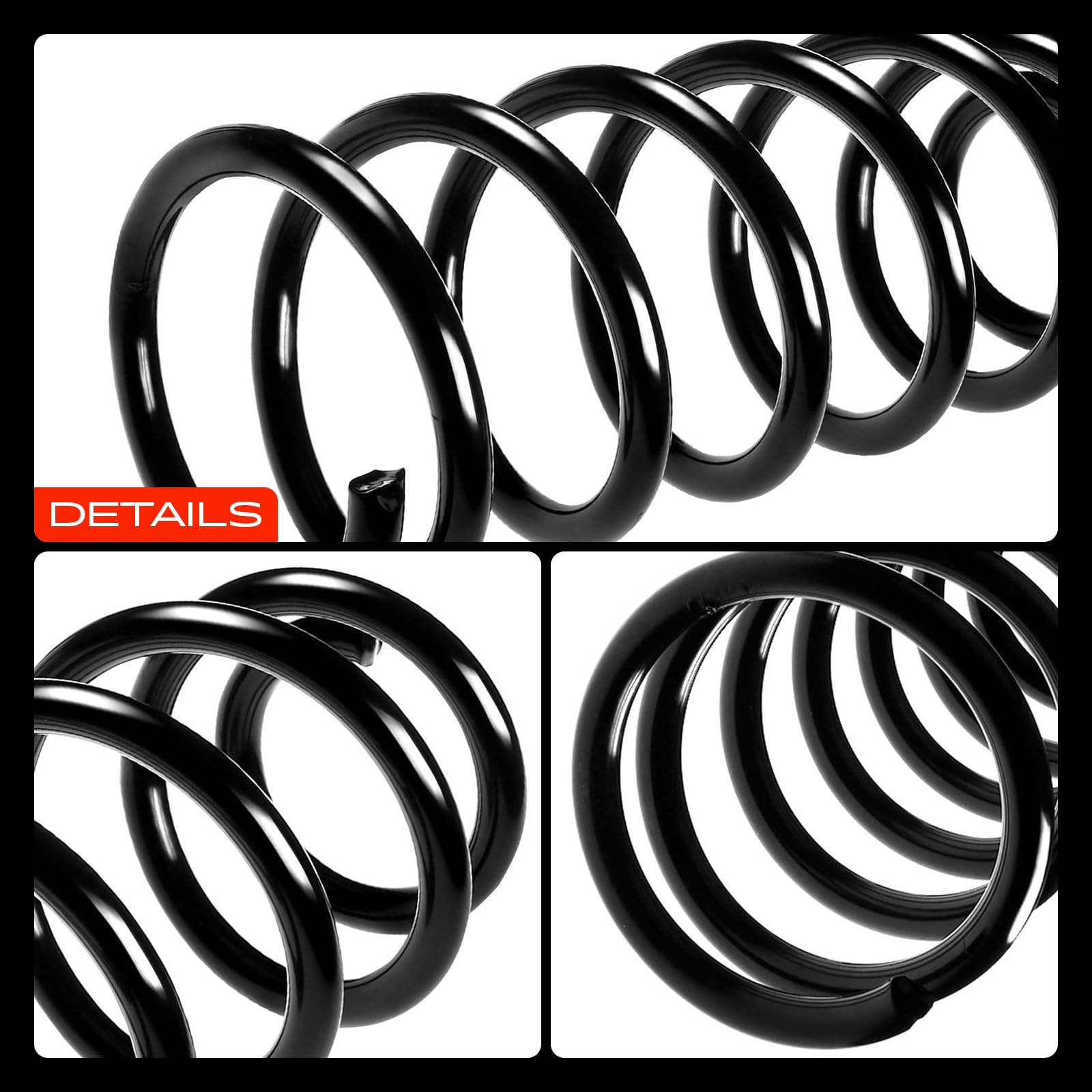Frankberg 2 muelles de suspensión para eje trasero 33536777197 | Compatible con: M.i.n.i R56, M.i.n.i Coupé R58, M.i.n.i R50 R53