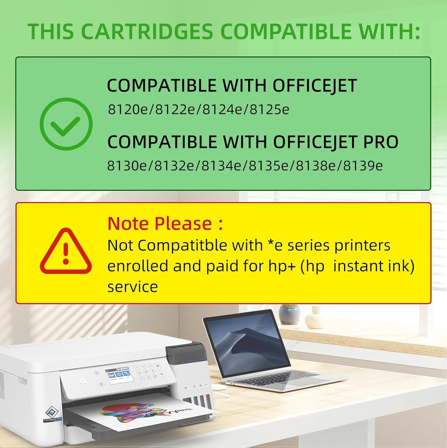 923e 923 Ink Cartridges for HP Printers with Chip Replacement for HP 923XL Ink Cartridges Combo Pack for OfficeJet Pro 8135e 8130e 8139e 8138e 8122e 8120 8124e 8125e 8130 8132e 8134e Printer (4Pack)