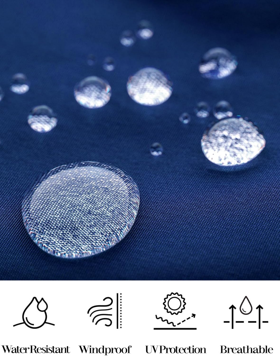 ZOMVA 2025 Plus Size 1X-5X Rain Jacket Coat Long Lightweight Raincoat with Hood Windbreaker Waterproof Jackets with Pockets - Image 5