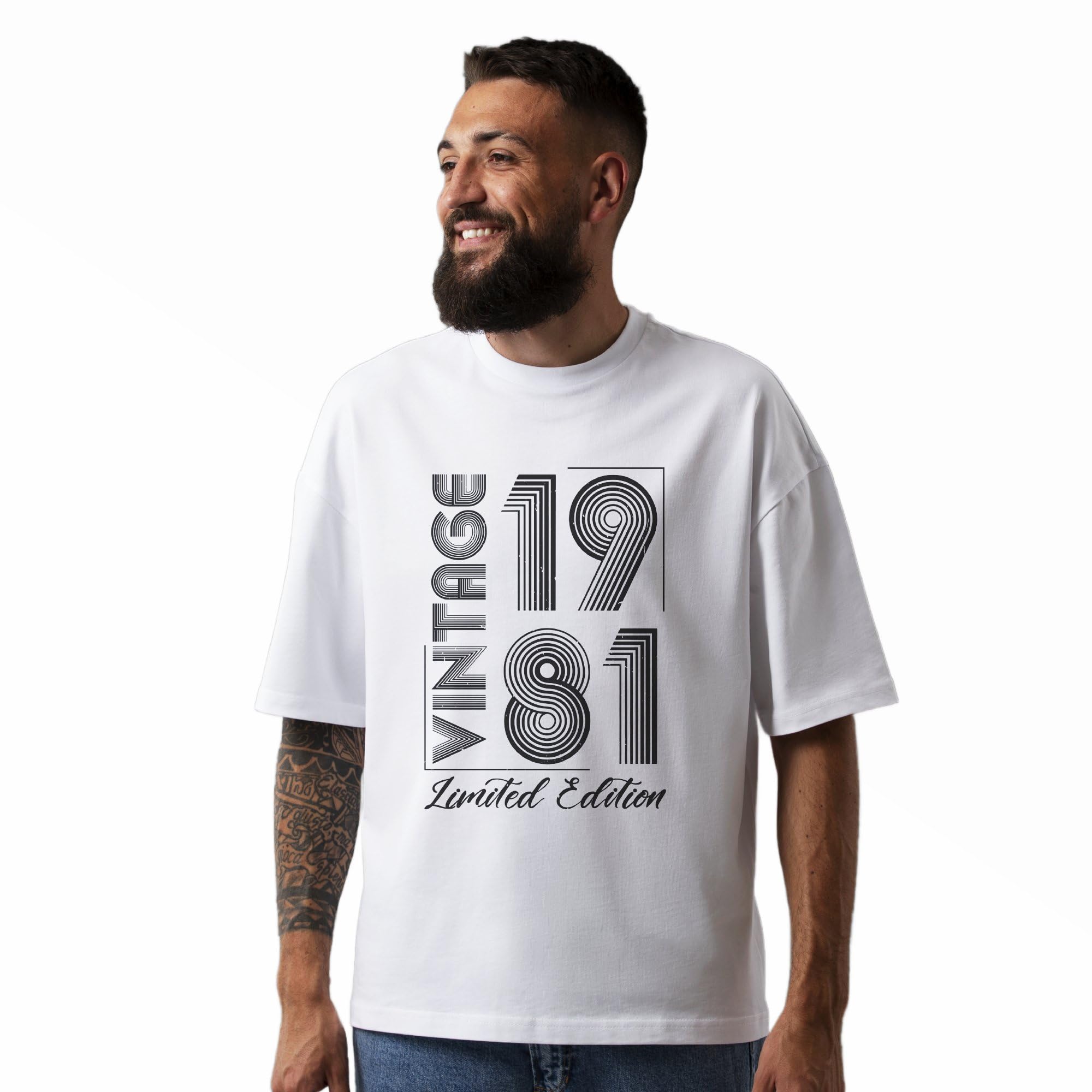 Seek Buy LoveVintage 1978 Limited Edition T-Shirt, Unisex Oversized Graphic Tee, Birthday Gift Retro Style Shirt