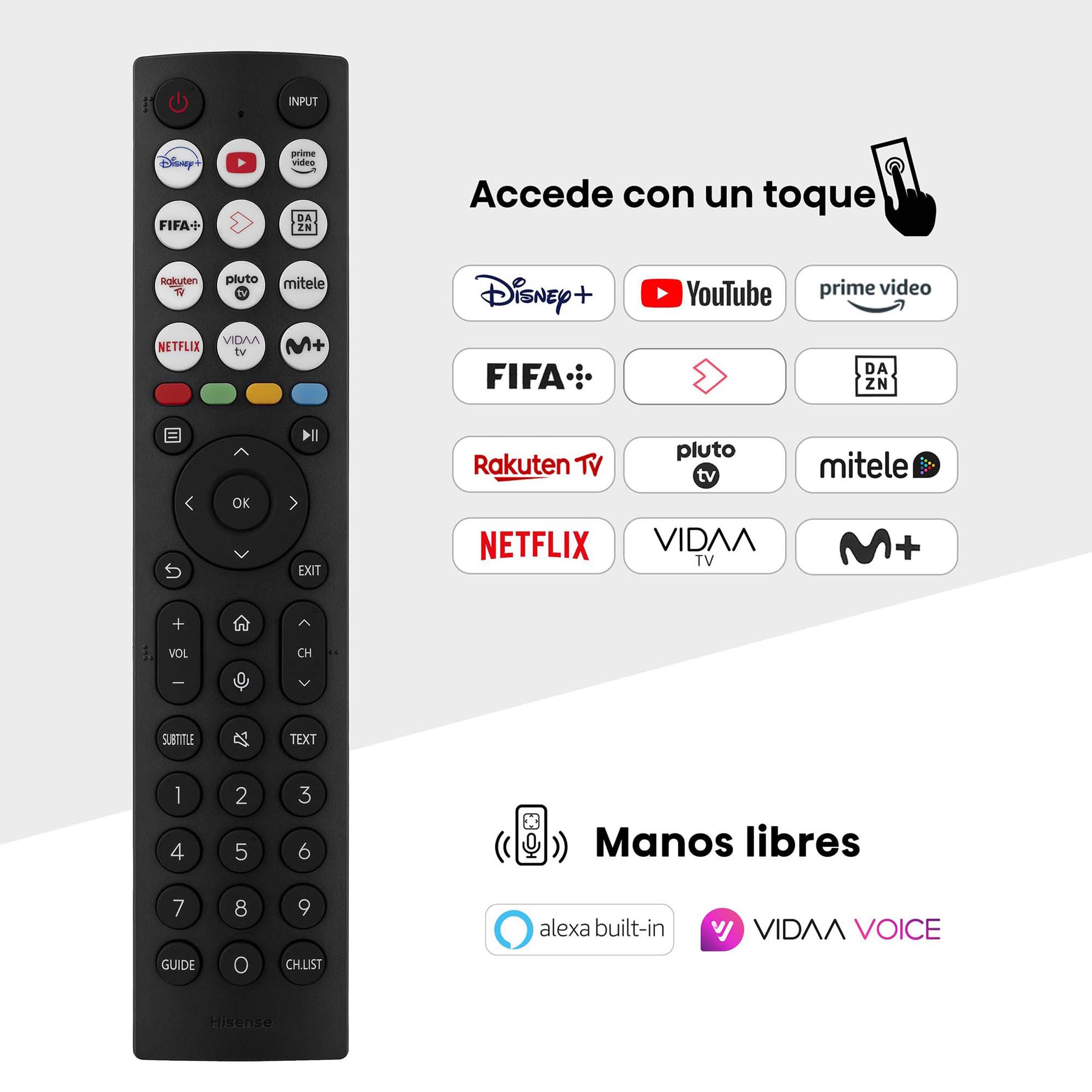 Hisense 43A7NQ - QLED Smart TV, 43 Pulgadas, con Quantum Dot Colour, 60Hz VRR 120 fps, Dolby Vision, Bluetooth&HDMI, Compartir en el televisor, Alexa Built-in (Nuevo 2024)