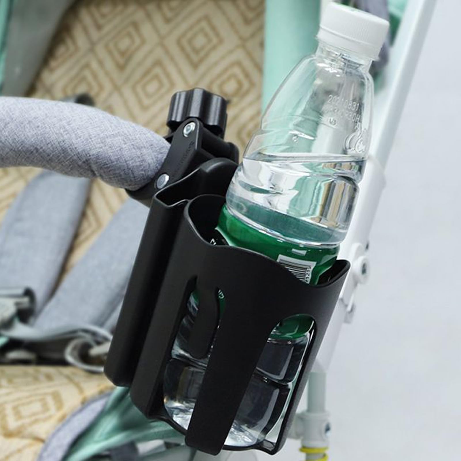 Portabicchieri per Manubrio Portabevande per Passeggino | Antiscivolo Sgancio Rapido Adatto a Supporti da 5-8cm per Viaggio in Sedia a Rotelle Avventure ATV Campeggio Escursioni