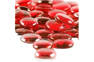 Red Rocks Decorative Marble Gems For Floral Bouquets, Aquariums, And Vases