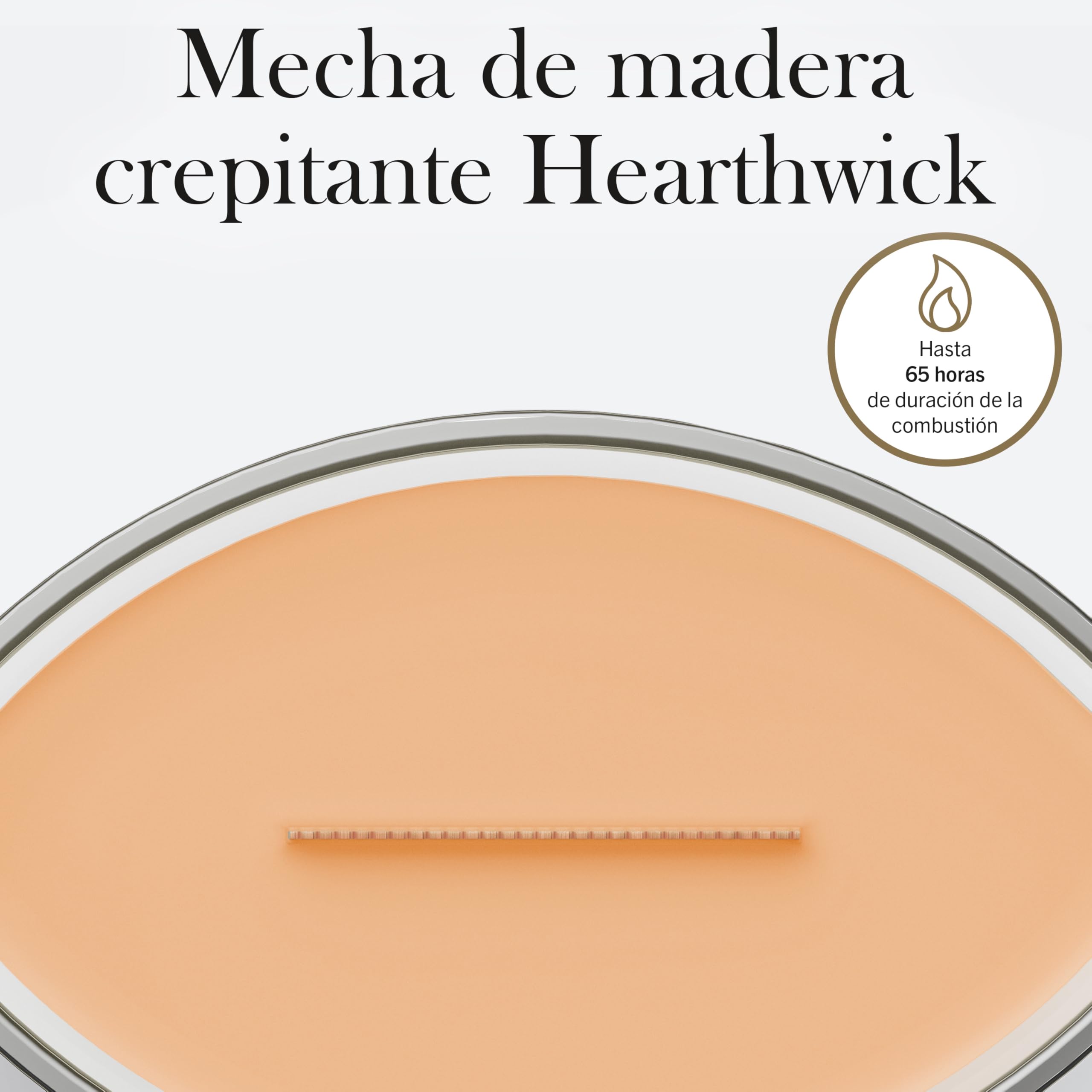WoodWick | Vela Elíptica | Mandarina y Limón | Gran regalo para mujeres