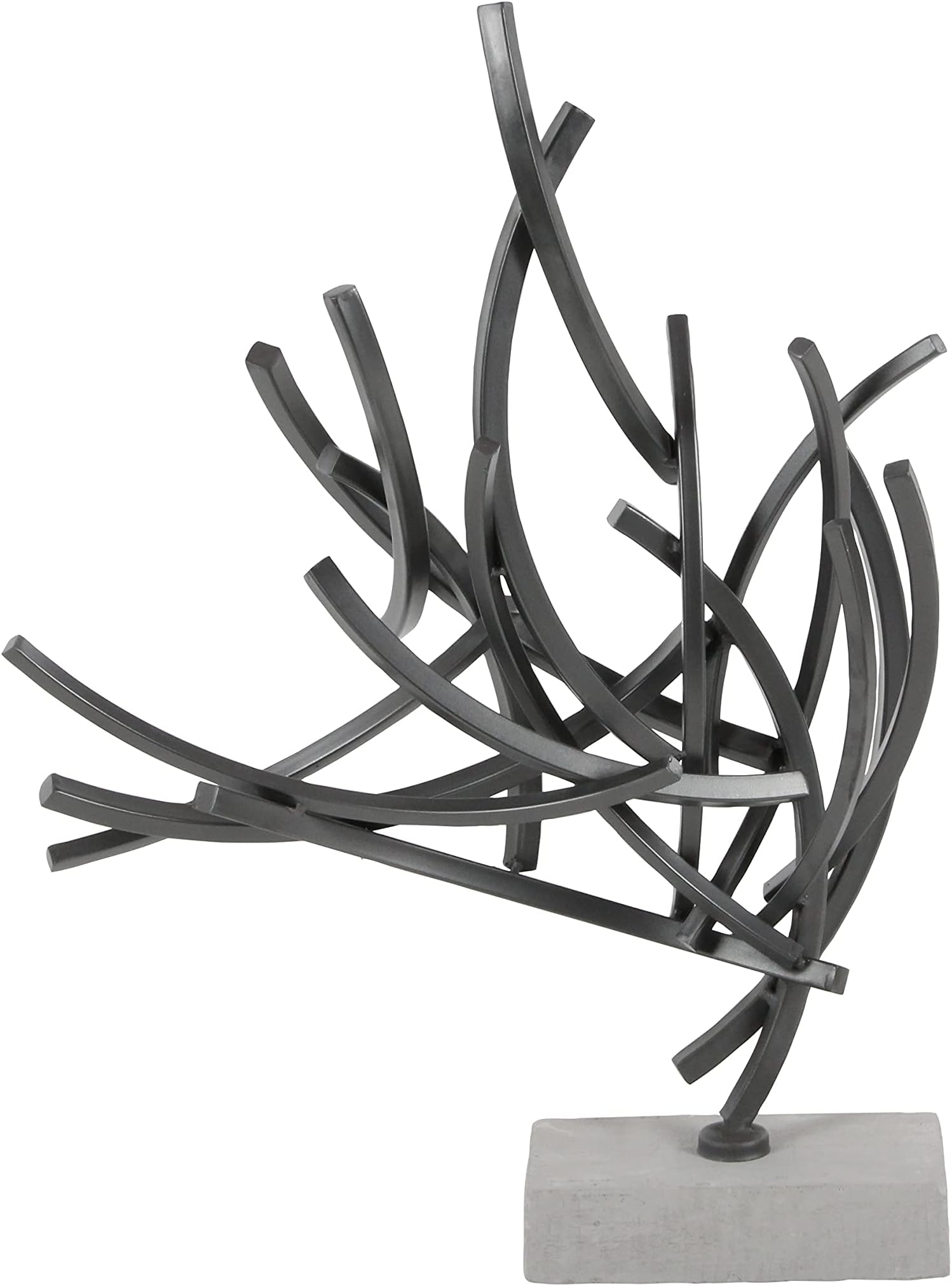 Contemporary Dark Gray Metal Sculpture