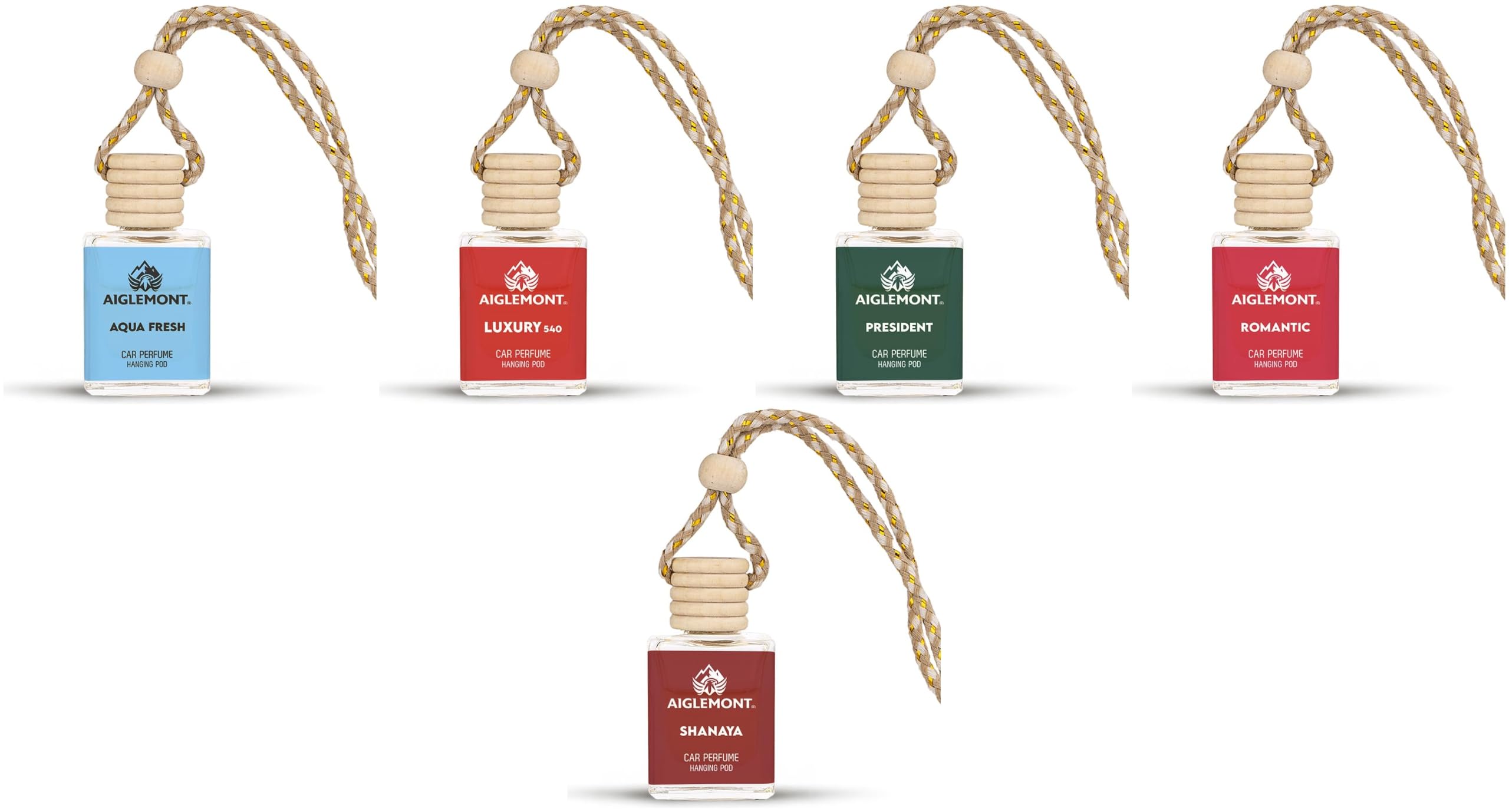 Car Perfumes combos | Aqua Fresh+ Luxury 540 + President+ Romantic+ Shanaya| Combo of 5 | 10 ml Each-image-16