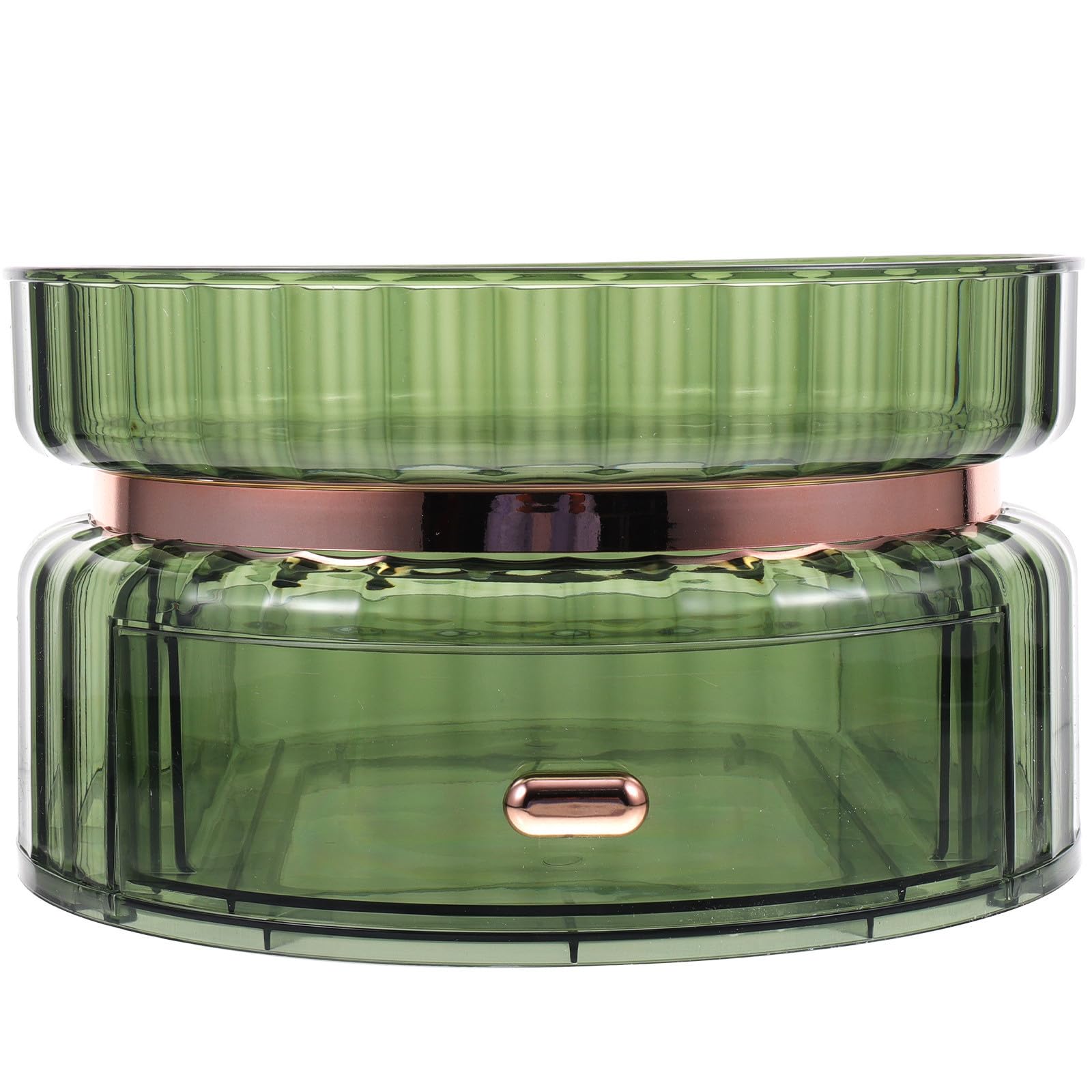 VALICLUD Drehbarer Make Up Organizer aus Pet für Schubladen, Grün