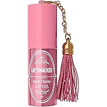 Lip Smacker Holiday Lip Oil, Nourishing Lip Treatment with Shine, Moisturizing Winter Lip Care, Holiday Gift &amp; Stocking Stuffer - Dark Cherry