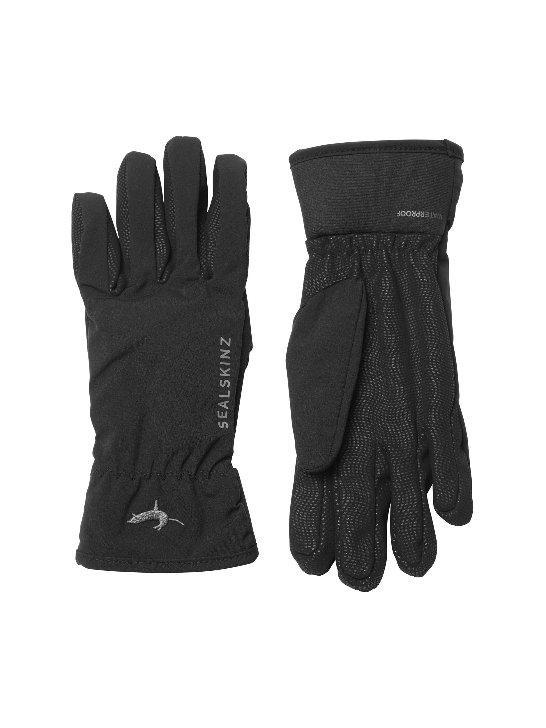 SEALSKINZ | Griston | AQUASEALZ™ Waterproof WOMEN's All Weather Breathable Lightweight Gloves | Textured Palm for Grip & Dexterity | Outdoor Gloves | M see size chart - Black