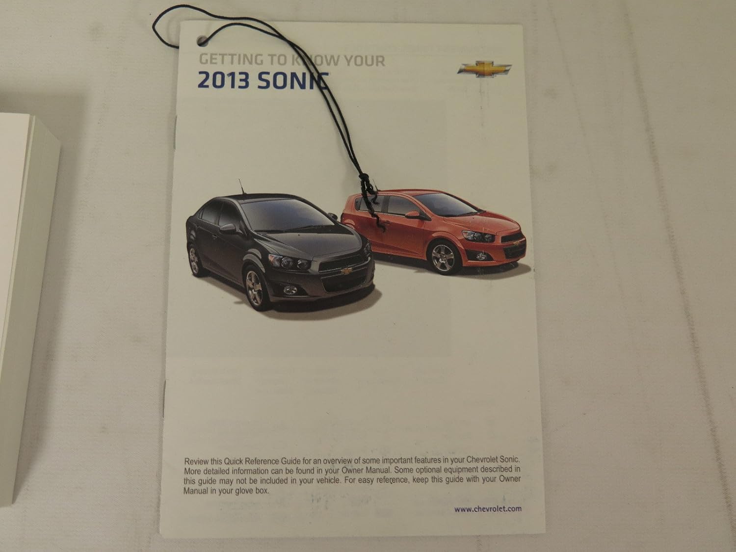 Getting to Know Your 2013 Sonic Quick Reference Guide