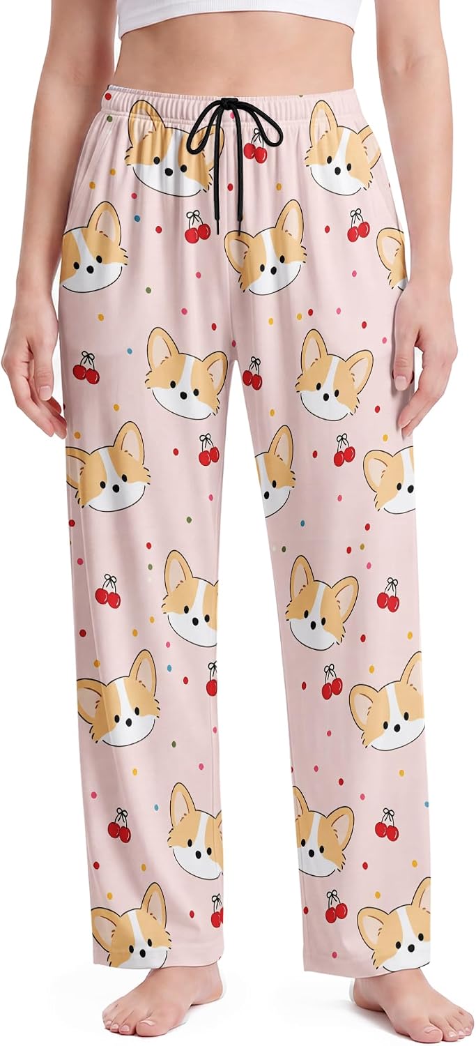 Custom Pajama Pants Personalized Funny Pajamas Bottoms with Photo Pet Face Customized Pjs Pants Gifts for Men Women Christmas