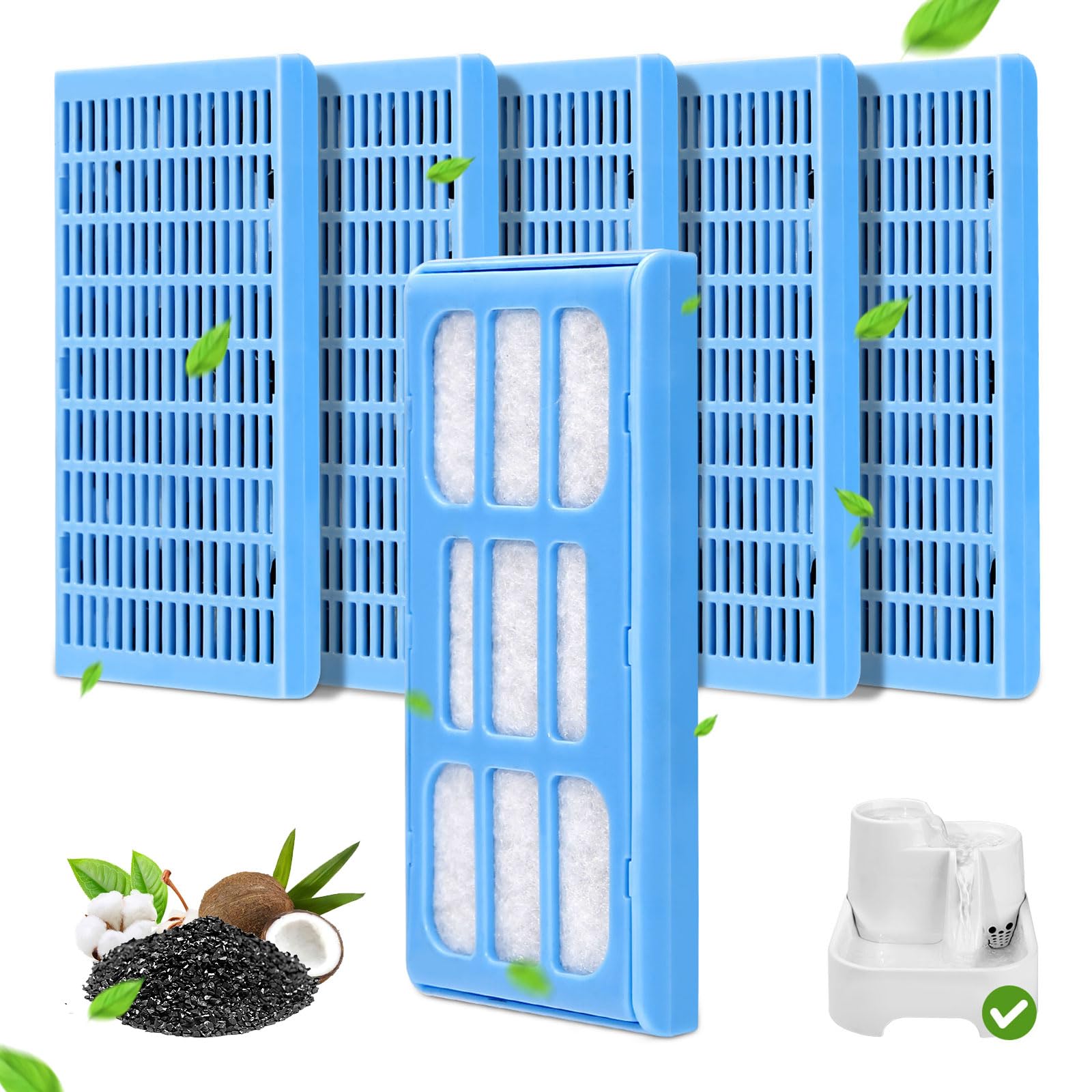 12 Filtri Di Ricambio Per Fontanella Gatti Hantoc - Con Carbone Attivo E Resina - Per Fontane 2.5L - Foto 8