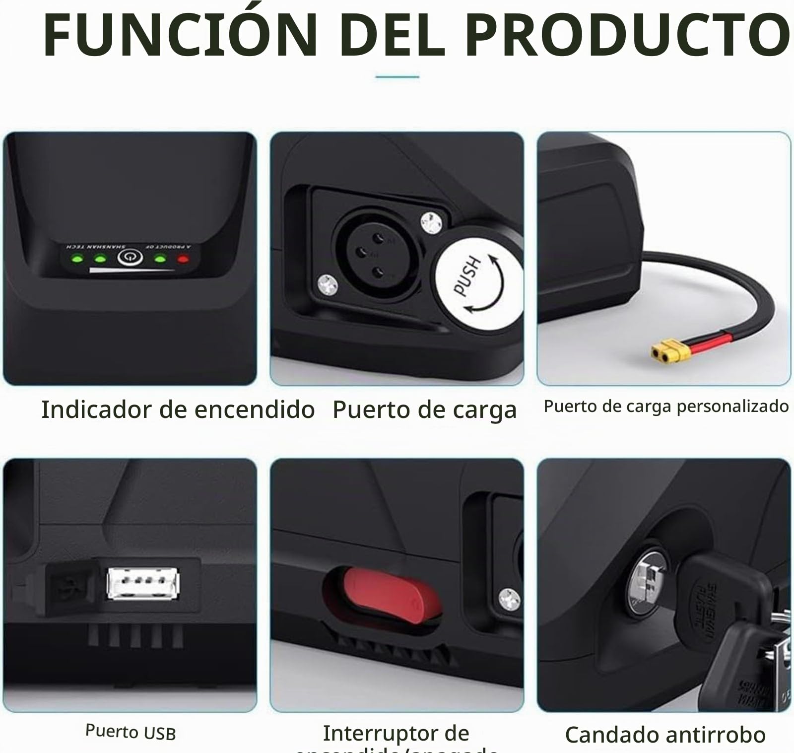 Batería Ebike 48V 25Ah, Batería Bicicleta Electrica 48V Impermeable Batería De Alta Potencia Ebike Batería para Motor 250W- 1000W con Cargador