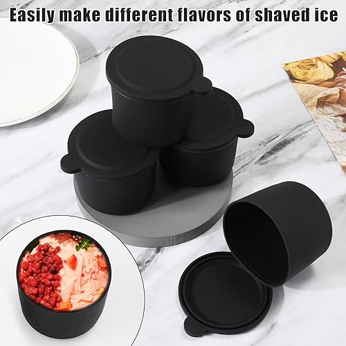 Miniatura 6 de 4 plantillas de bloque de hielo, plantilla de hielo de silicona reutilizable con tapa, máquina de afeitar de hielo, plantillas de hielo para máquina